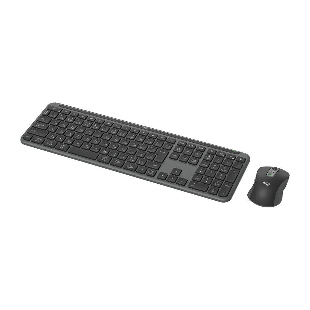 LOGITECH Signature Slim Combo MK950 – Bežična Tastatura i Miš, US International, 2.4GHz/BT, Graphite - Image 3