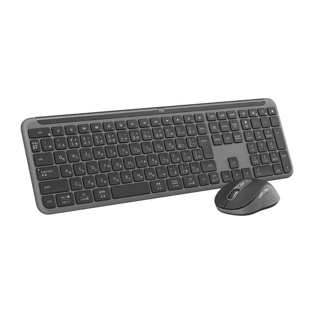 LOGITECH Signature Slim Combo MK950 – Bežična Tastatura i Miš, US International, 2.4GHz/BT, Graphite - Image 4