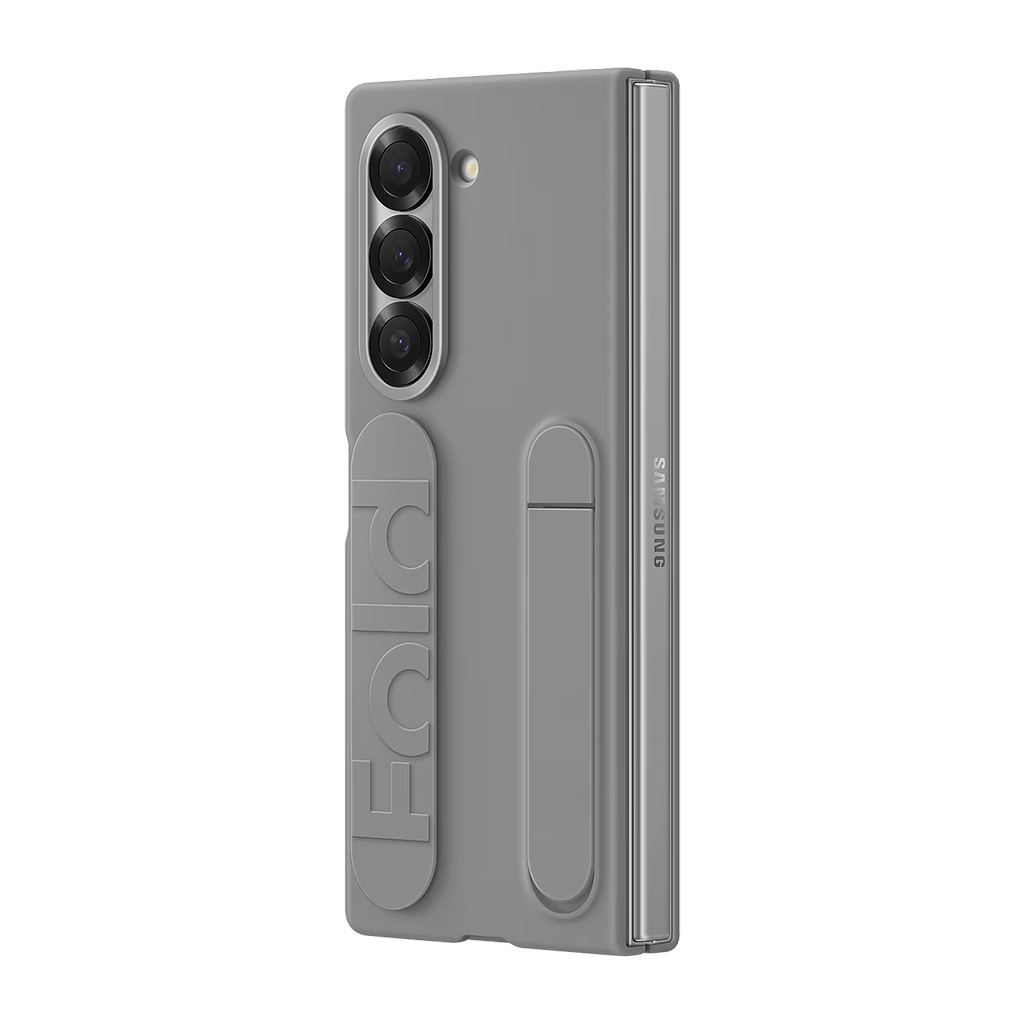 Samsung Galaxy Z Fold6 Silicone Case Gray - Image 2