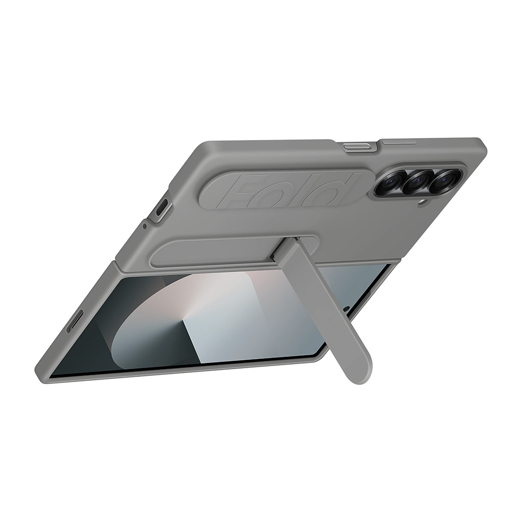 Samsung Galaxy Z Fold6 Silicone Case Gray - Image 4