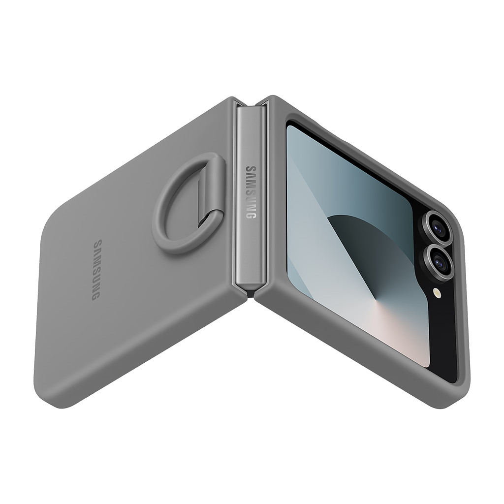 Samsung Galaxy Z Flip6 Silicone Case Gray - Image 5