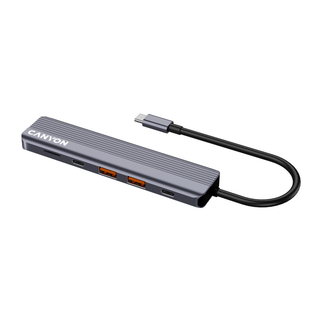 CANYON hub DS-17 6in1 4k USB-C Grey - Image 5