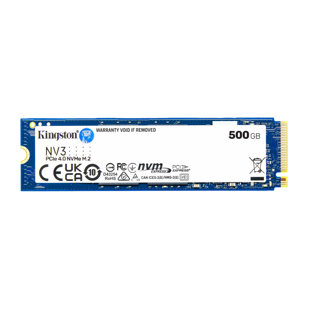 Kingston SSD 500GB NV3 M.2 2280 PCIe 4.0 NVMe SSD  EAN: 740617344806