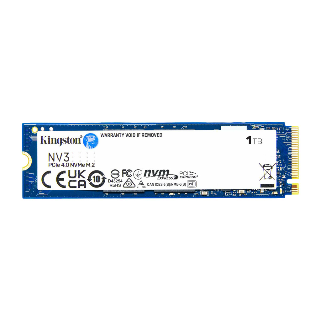 Kingston SSD 1TB NV3 M.2 2280 PCIe 4.0 NVMe SSD  EAN: 740617344790