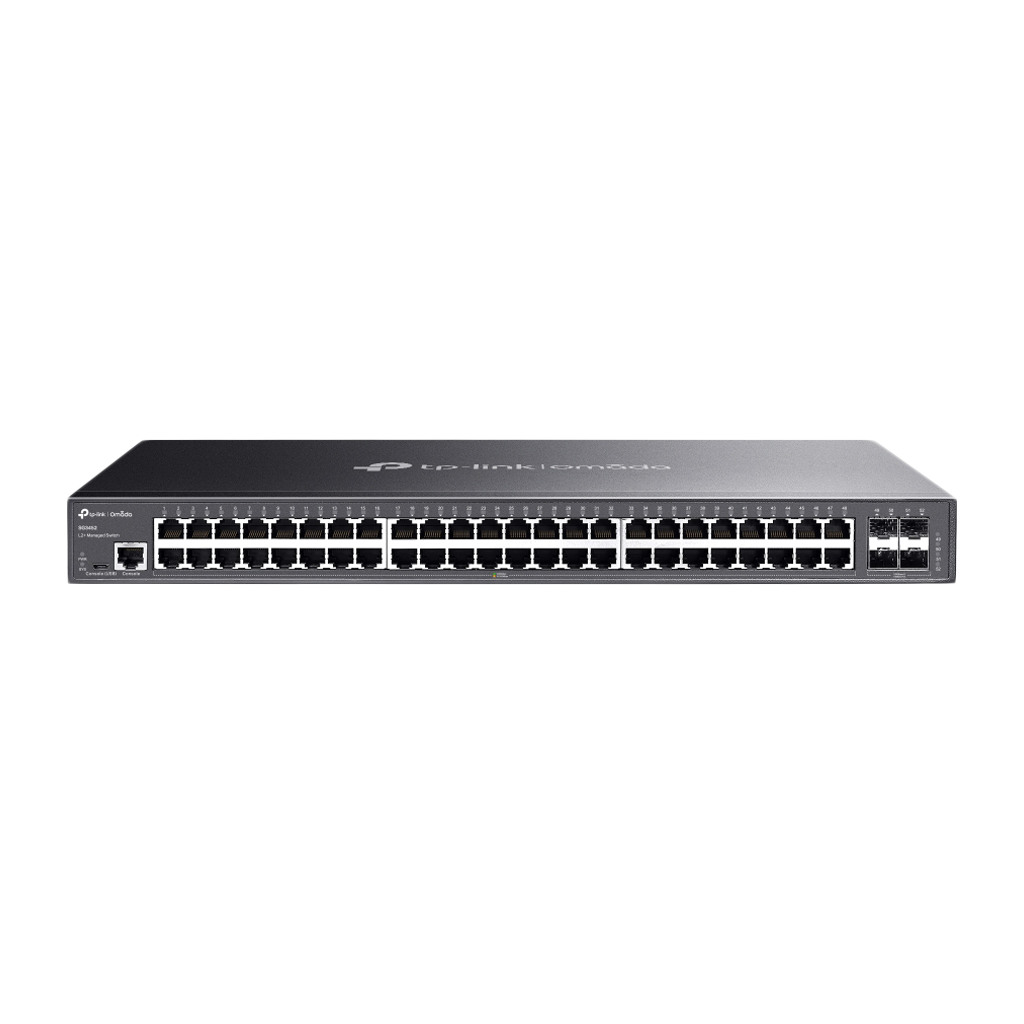 TP-Link SG3452 Omada 48-Port Gigabit L2+ Managed Switch, 4 SFP Slotova, VLAN, QoS, ERPS, Zero-Touch Provisioning