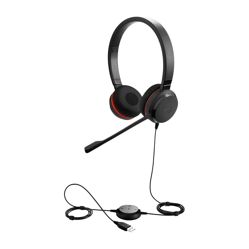 JABRA EVOLVE 30 II UC Stereo USB Headband Noise cancelling USB and 3.5 connectivity with