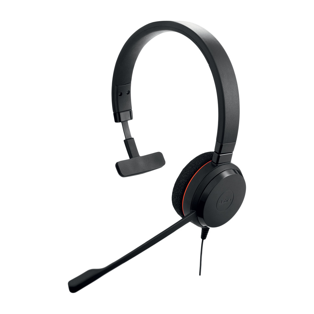 JABRA EVOLVE 20 MS Mono USB Headband Noise cancellingUSB connector with mute-button and volume control