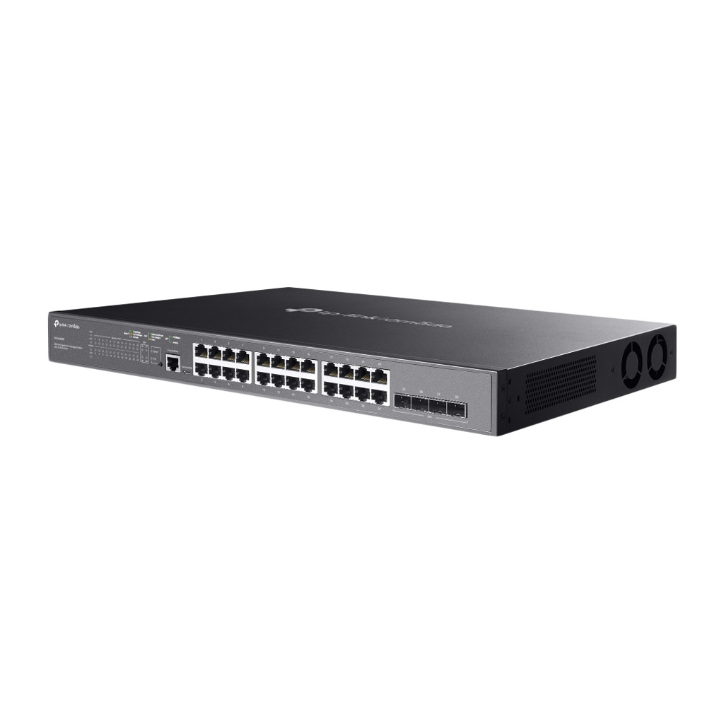 TP-Link SG3428MP Omada 28-Port Gigabit L2+ Managed Switch with 24× Gigabit 802.3af/at PoE+ ports and