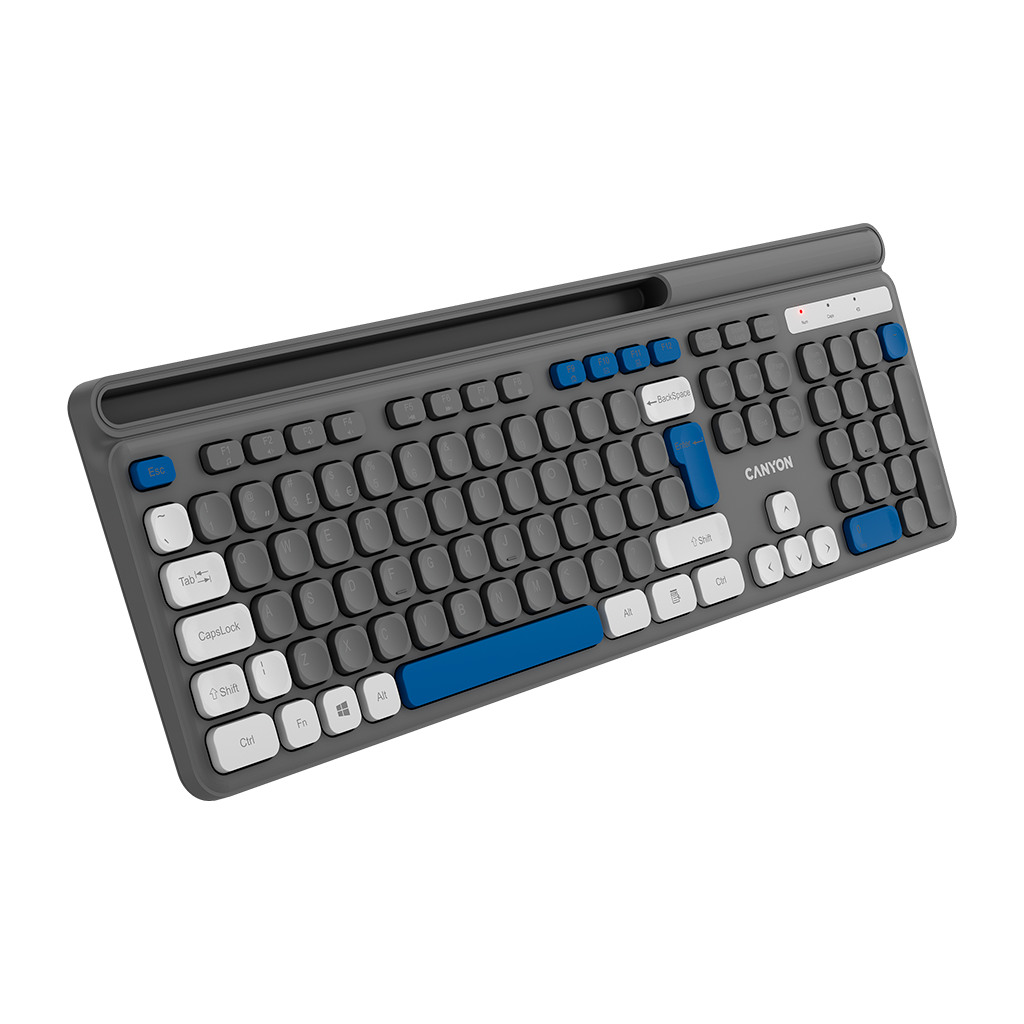 CANYON keyboard HKB-W03 EN/AD AAA Wireless Grey - Image 4