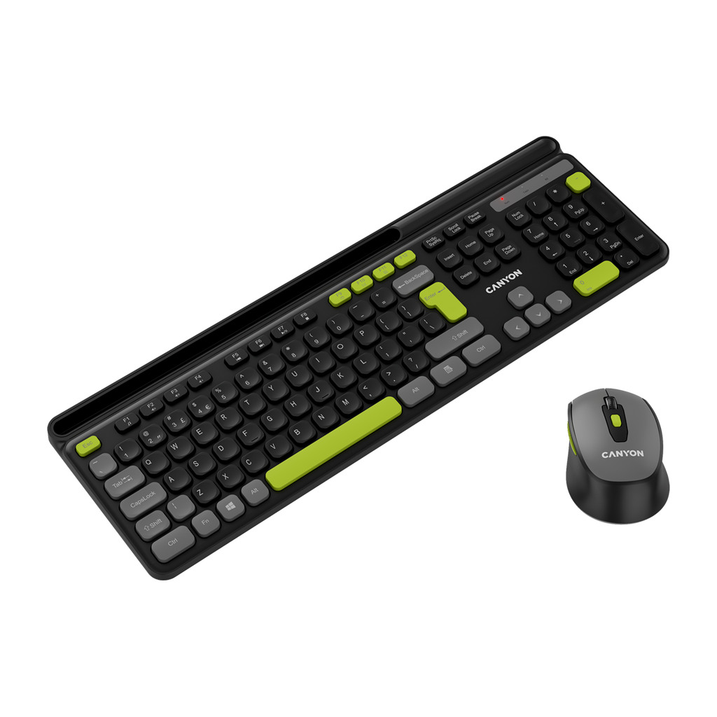 CANYON HSET-W5 EN/AD Keyboard+Mouse AAA+AA Wireless Black - Image 3