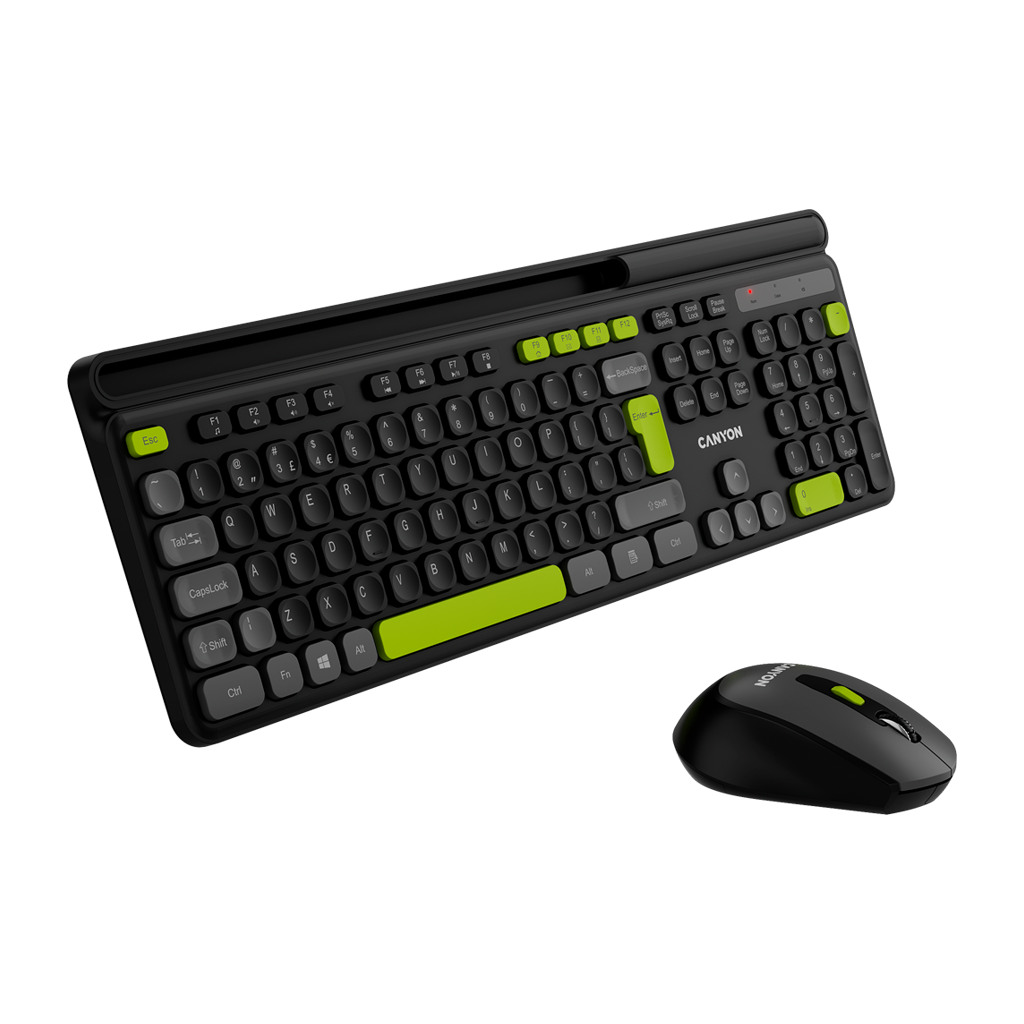 CANYON HSET-W5 EN/AD Keyboard+Mouse AAA+AA Wireless Black - Image 4