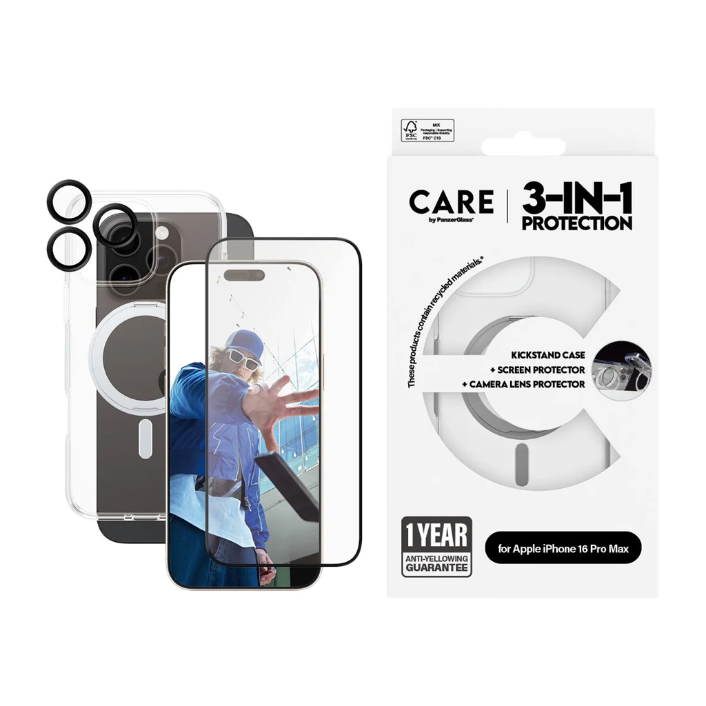 CARE by PanzerGlass Feature 3-in-1 Ceramic Bundle iPhone '24 6.9'' Pro