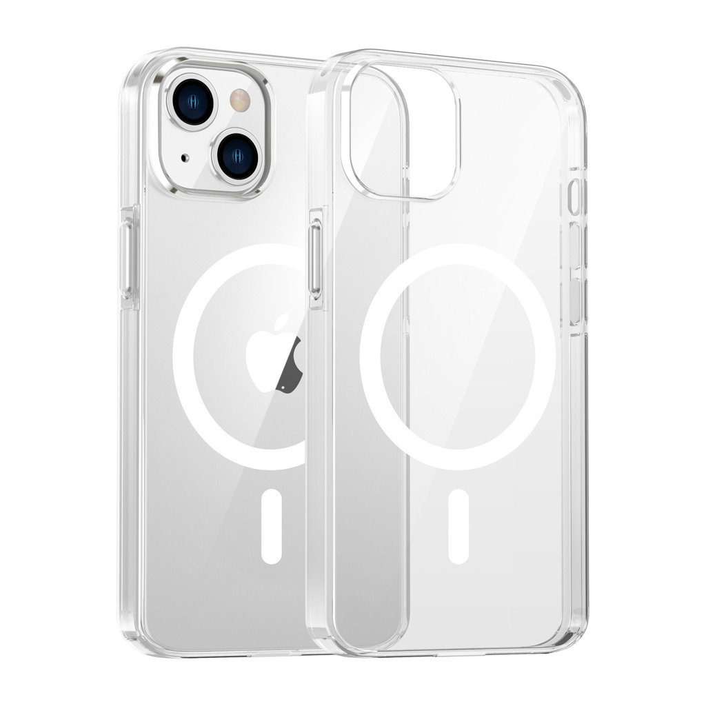 Dviced Magsafe iPhone 15 clear case - White