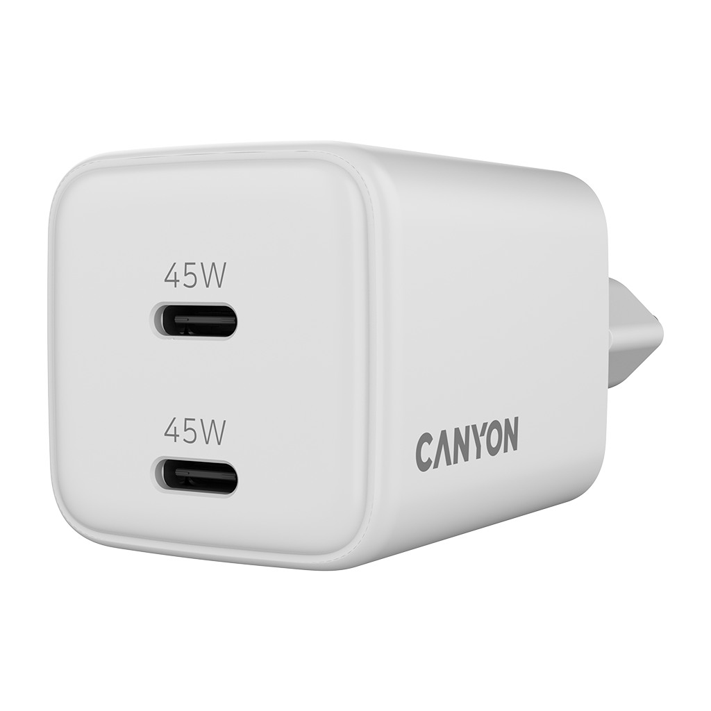 CANYON charger CU45AC GaN 45W 2xPD EU White - Image 5