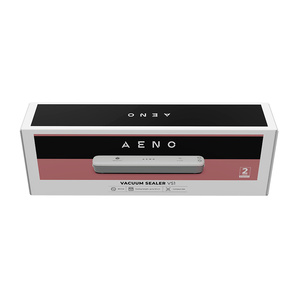 AENO Vacuum sealer VS1: 85W 65kPa 2 modes: Vac+Seal Seal Compact size Max Pocket Width