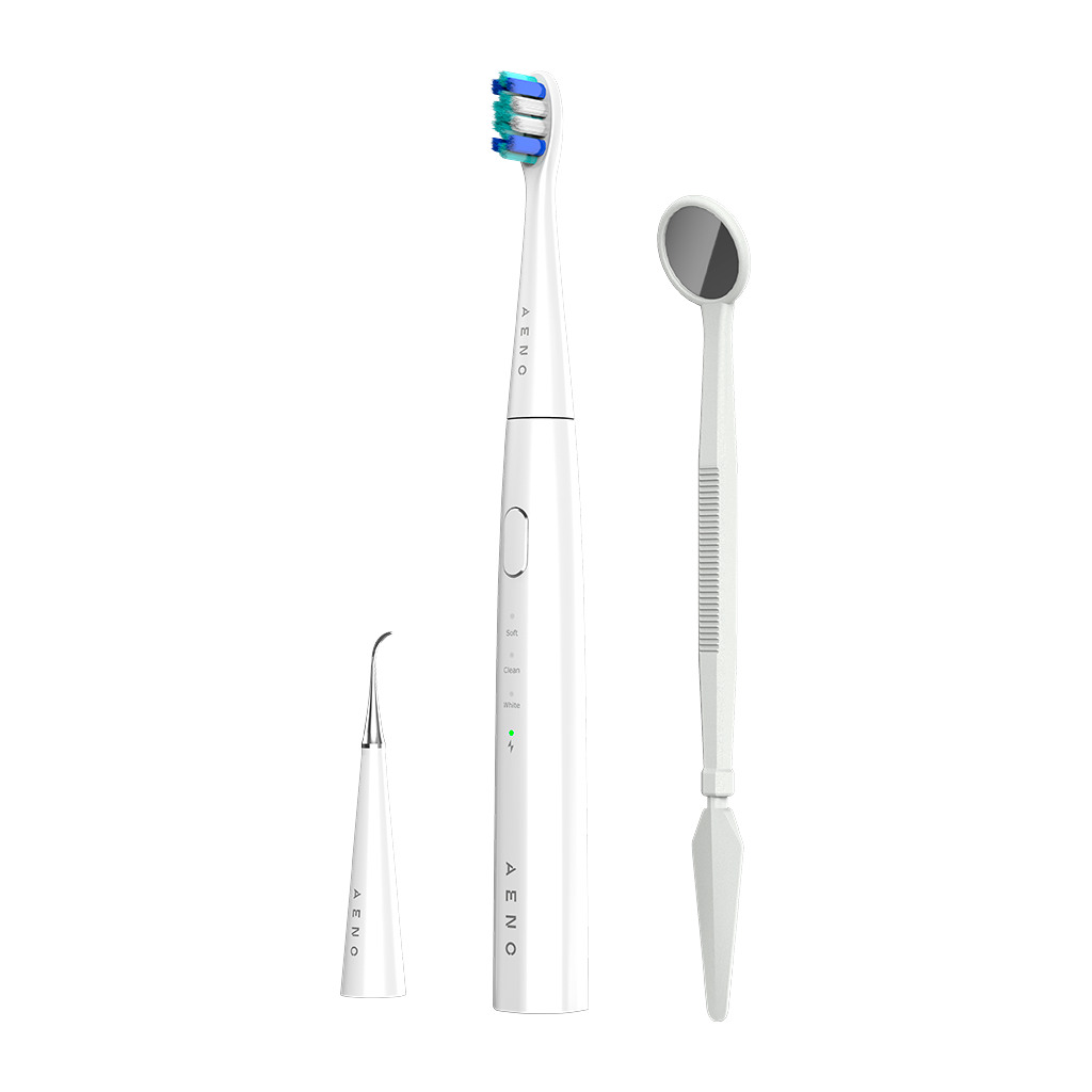 AENO Sonic Electric toothbrush DB8: White 3modes 3 brush heads + 1 cleaning tool 1