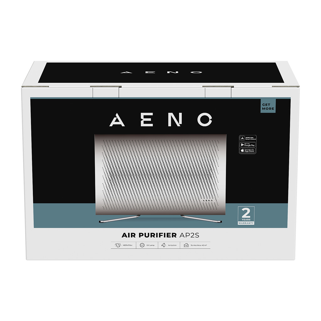 AENO Air Purifier AP2S Wi-Fi UV lamp ionization Tvoc sensor CADR 420 m³/h 50 m2