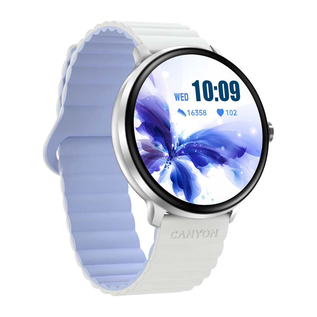 CANYON Smart Watch Jacky SW-69 Bijelo-Plavi - Stilski, Multifunkcionalni Pametni Sat - Image 3