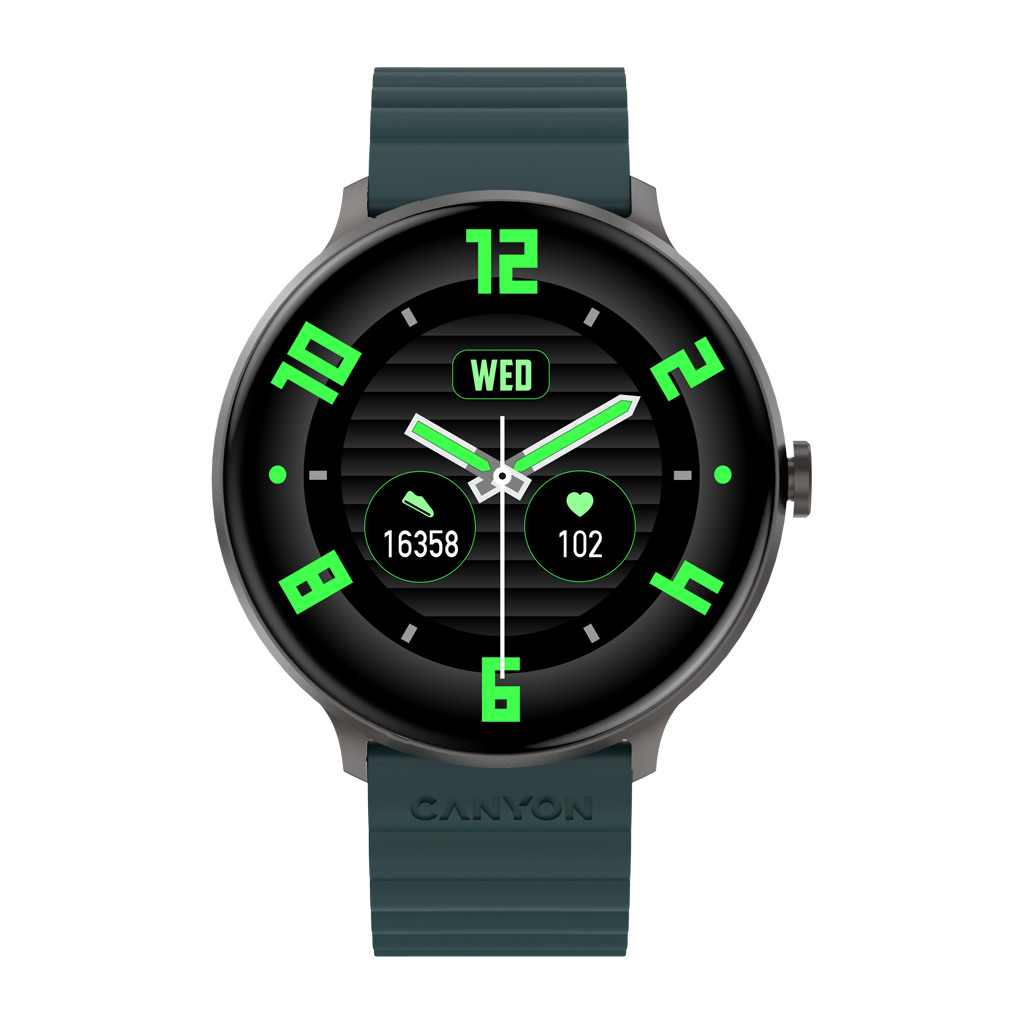 CANYON Pametni Sat Jacky SW-69 Green Orange - Stylish, Multifunctional Wearable