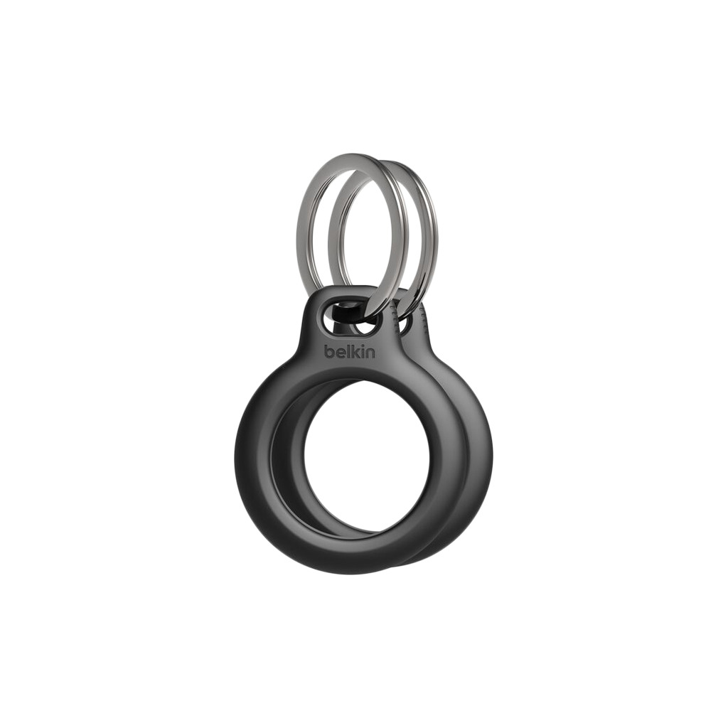 BELKIN Secure holder with Keyring for Airtag - 2 Pack Black