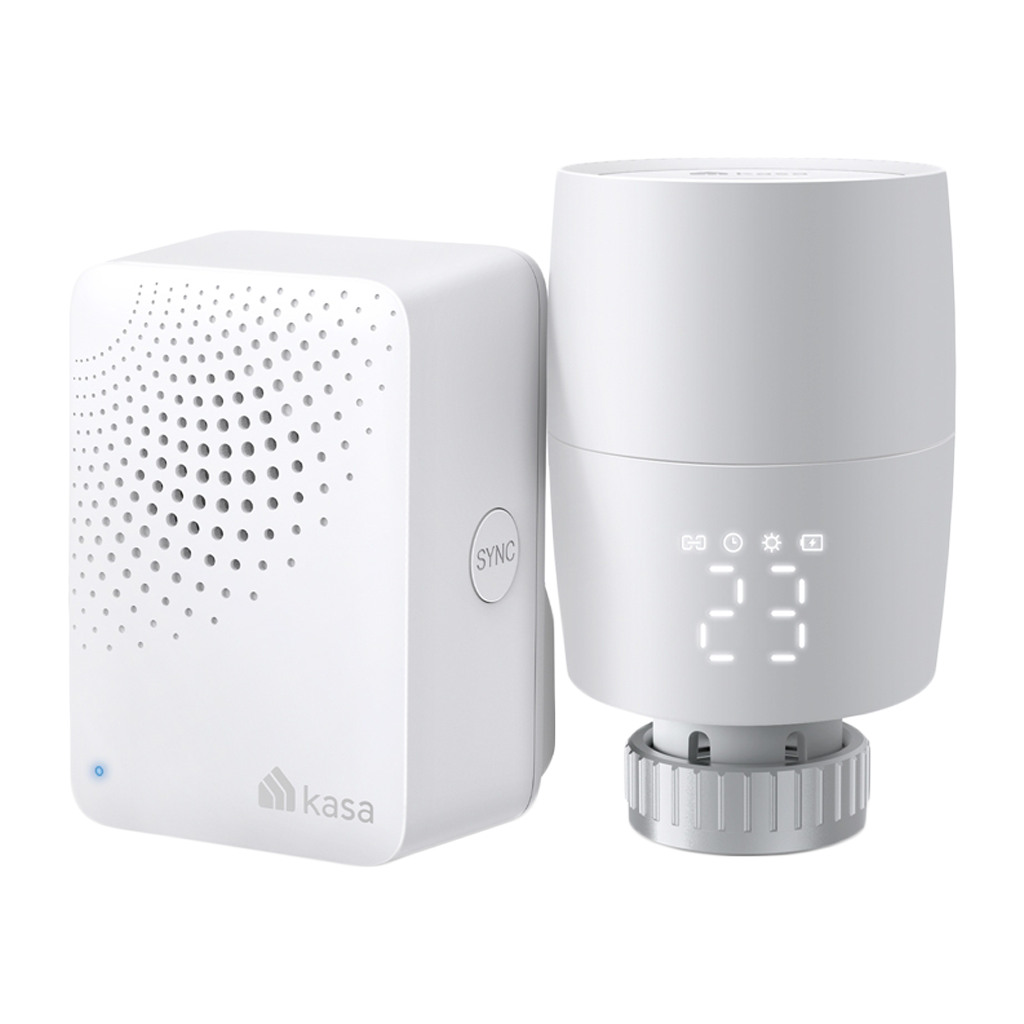 KE100 KIT Kasa Smart Thermostatic Radiator Valve Starter Kit;  Precise Temperature Control; Schedule &