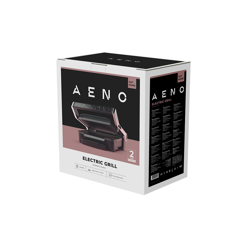 AENO Electric Grill EG3: 2000W 7 automatic programs +Manual mode 4 Degrees of Roast Color - Image 3