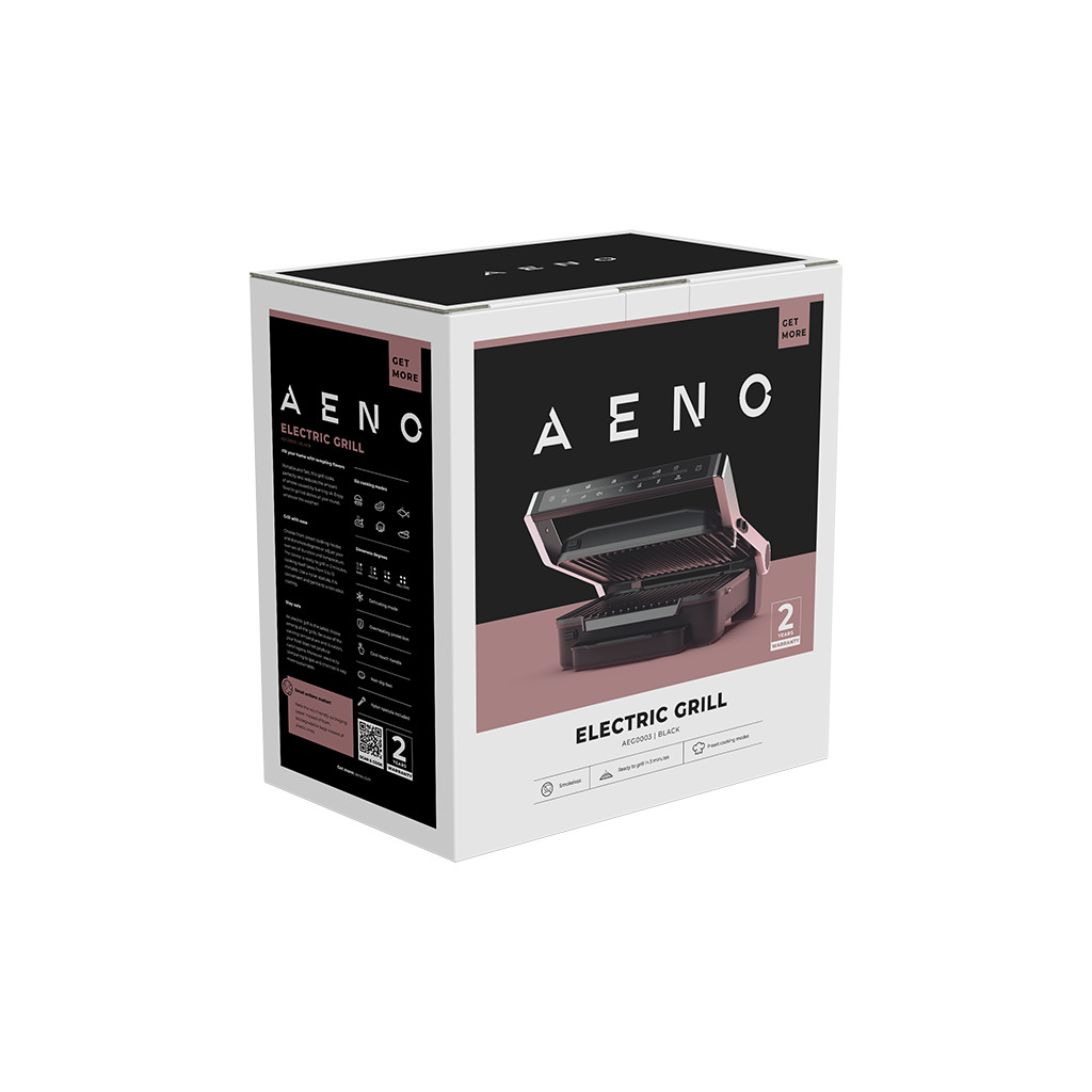 AENO Electric Grill EG3: 2000W 7 automatic programs +Manual mode 4 Degrees of Roast Color - Image 4