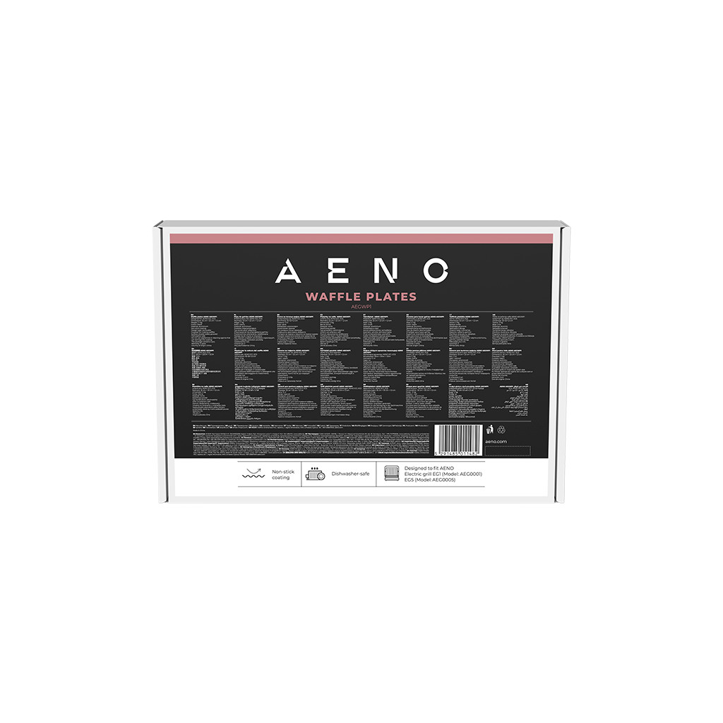 AENO Electric grill AEG0001/AEG0005 Waffle plate  Non-stick coating size: 290*234mm 2 pcs in set