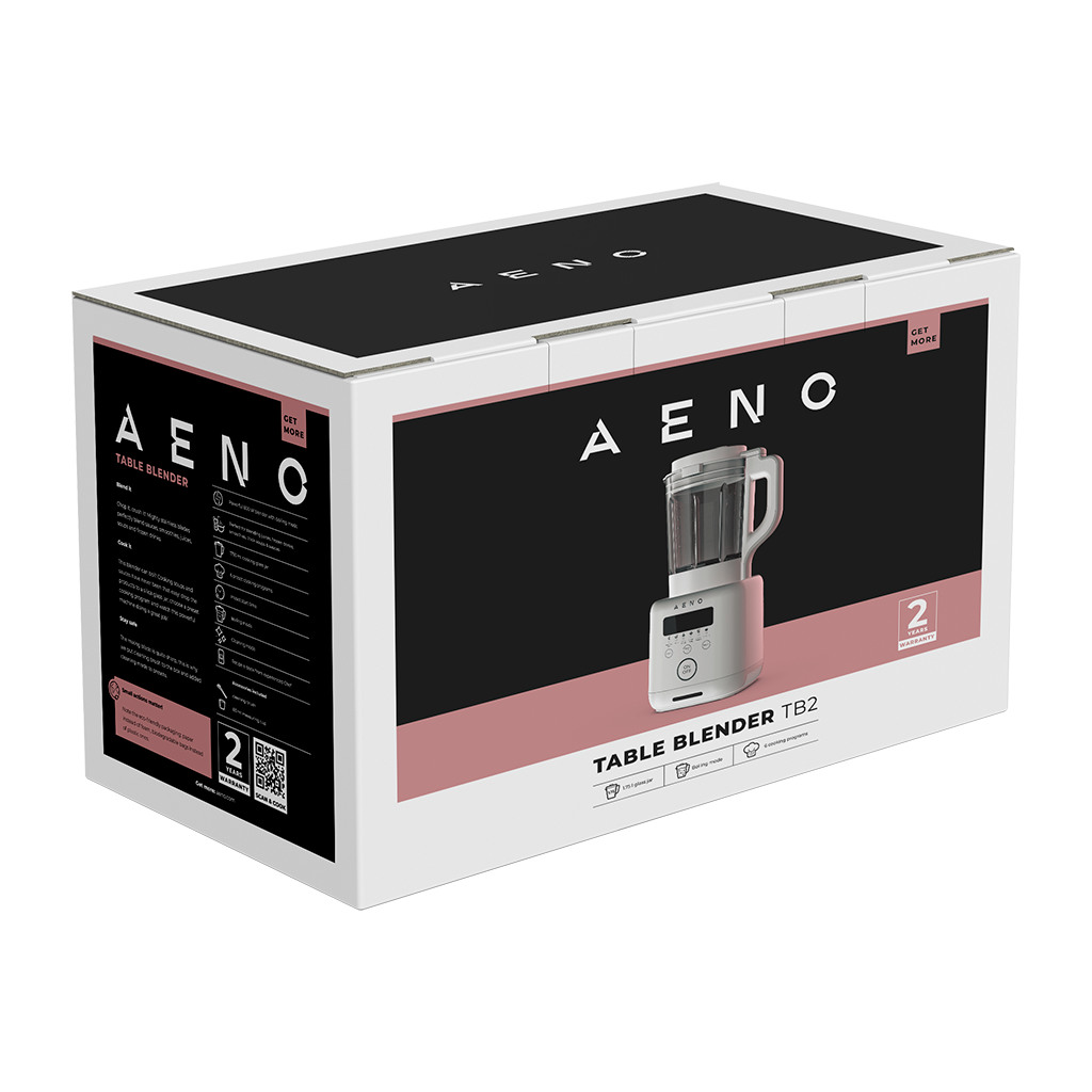 AENO Table Blender-Soupmaker TB2: 800W 35000 rpm boiling mode high borosilicate glass cup 1.75L 6