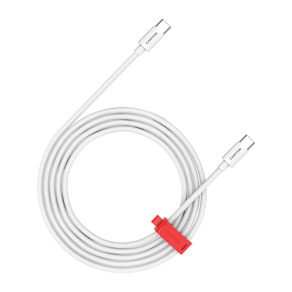 CANYON cable CC100AB C-C 100W Braided 2m White