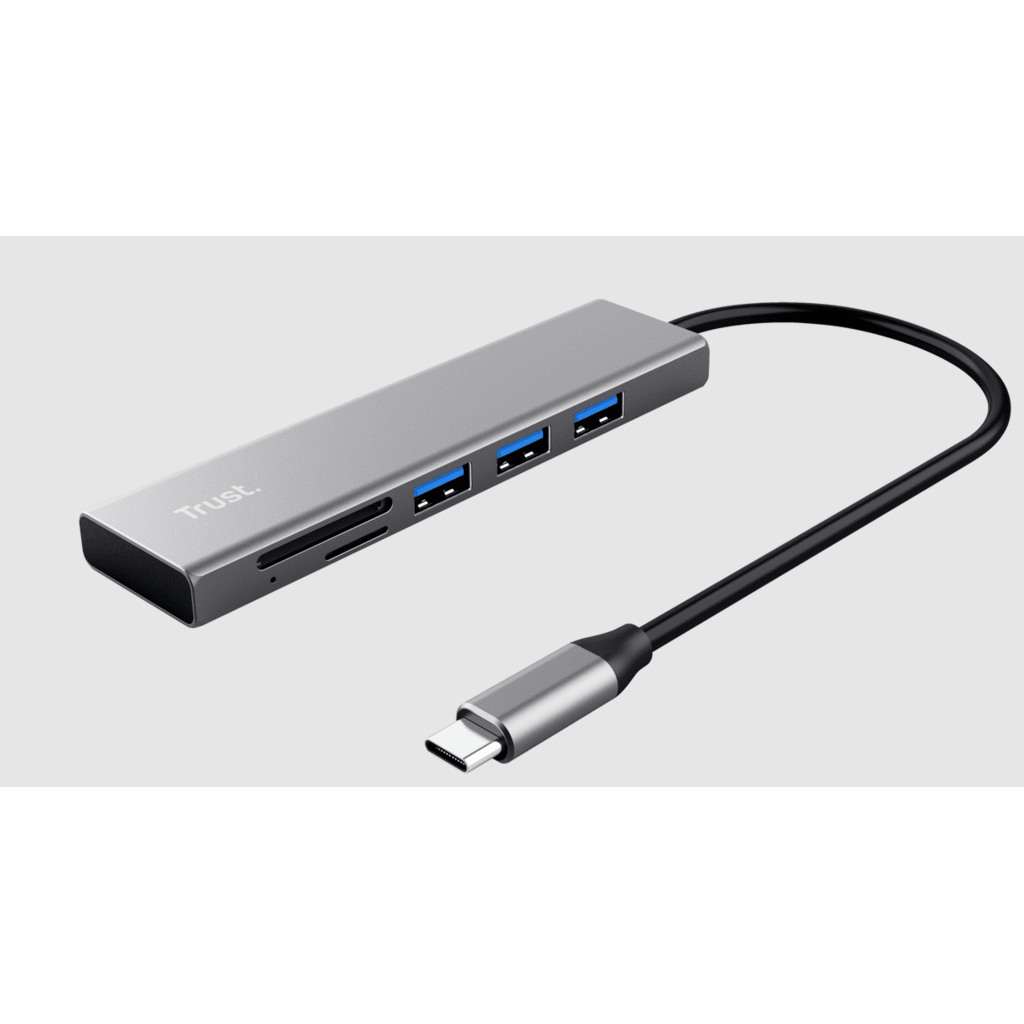 Trust Halyx Hub+čitač kartica USB-C Hub,3 USB porta, čitač kartica SD (micro SD) - Image 2