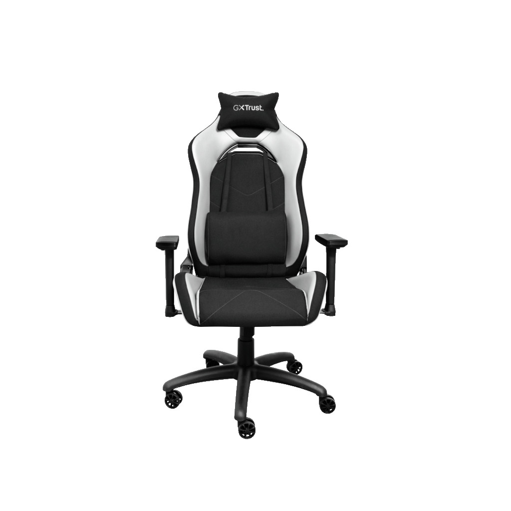 Trust GXT 714W gaming stolica RUYA, crno-bijela, udobna,podesiva, ergonomska, eko materijal