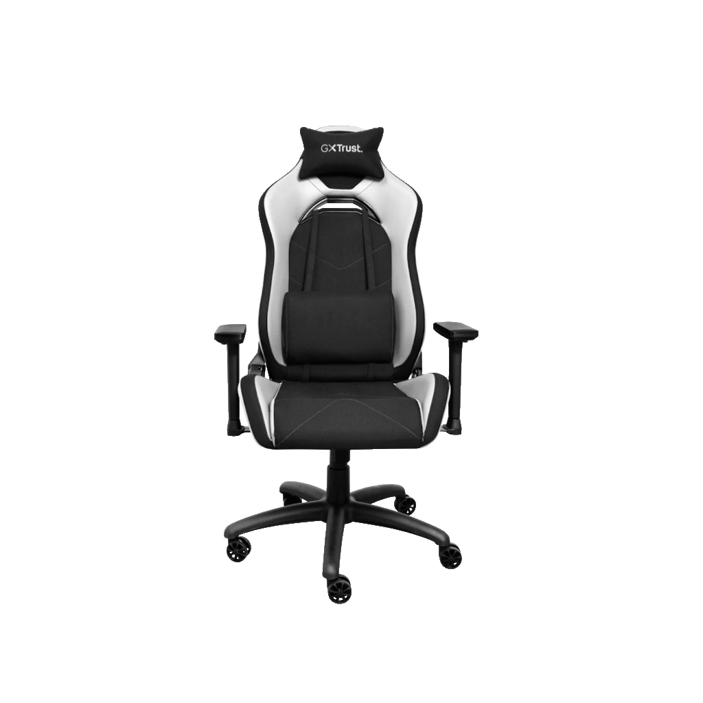 Trust GXT 714W gaming stolica RUYA, crno-bijela, udobna,podesiva, ergonomska, eko materijal - Image 4