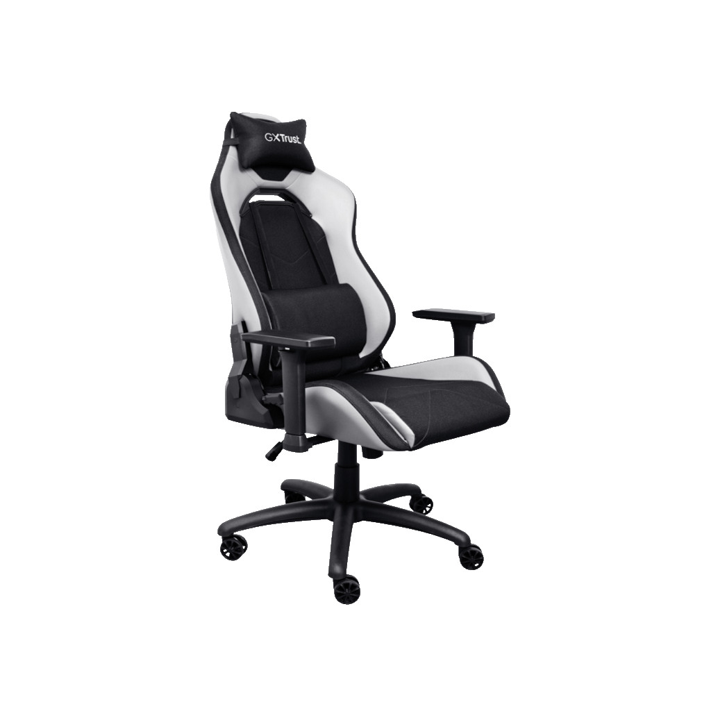 Trust GXT 714W gaming stolica RUYA, crno-bijela, udobna,podesiva, ergonomska, eko materijal