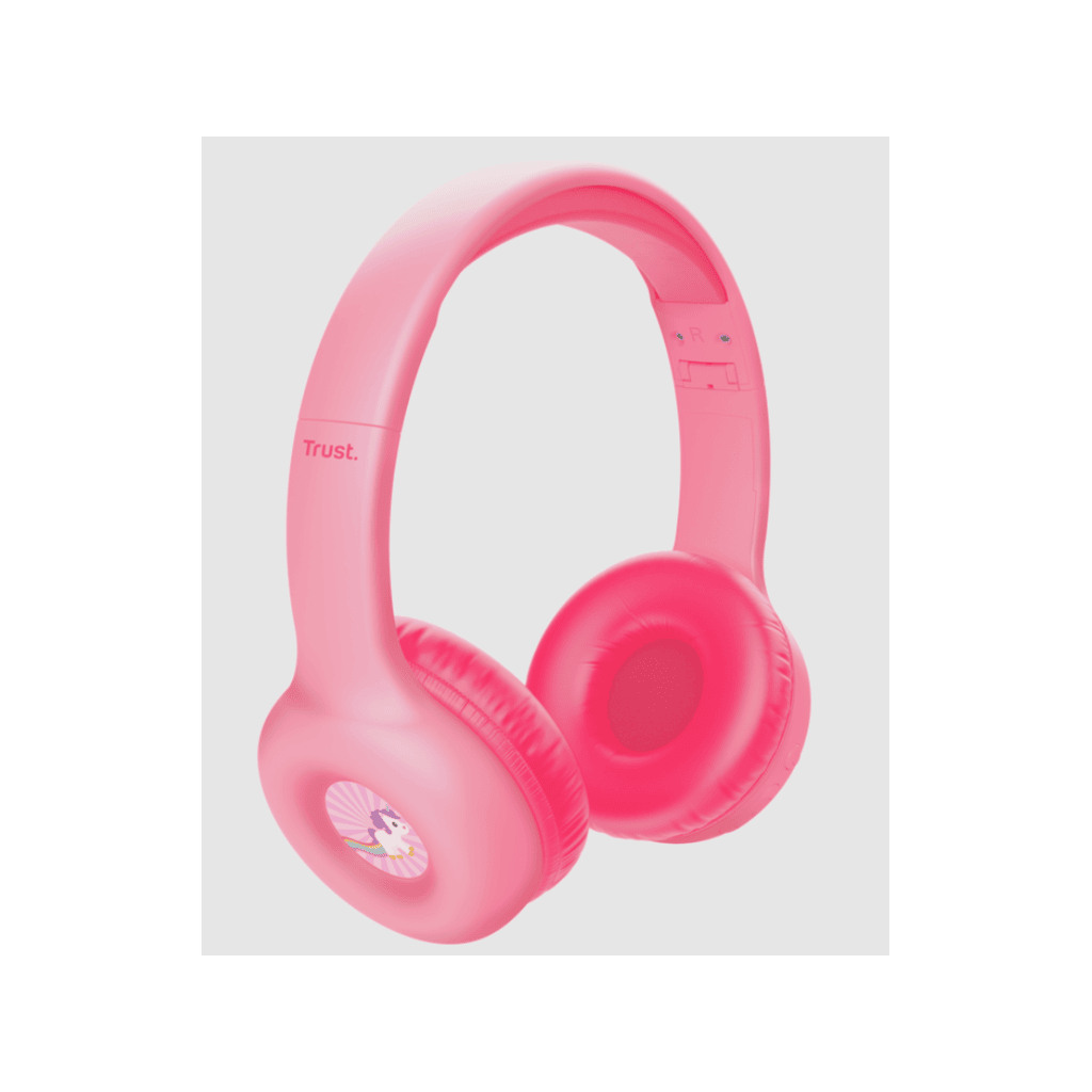 Trust Nouna wireless bluetoothdječije slušalice, pink - Image 2