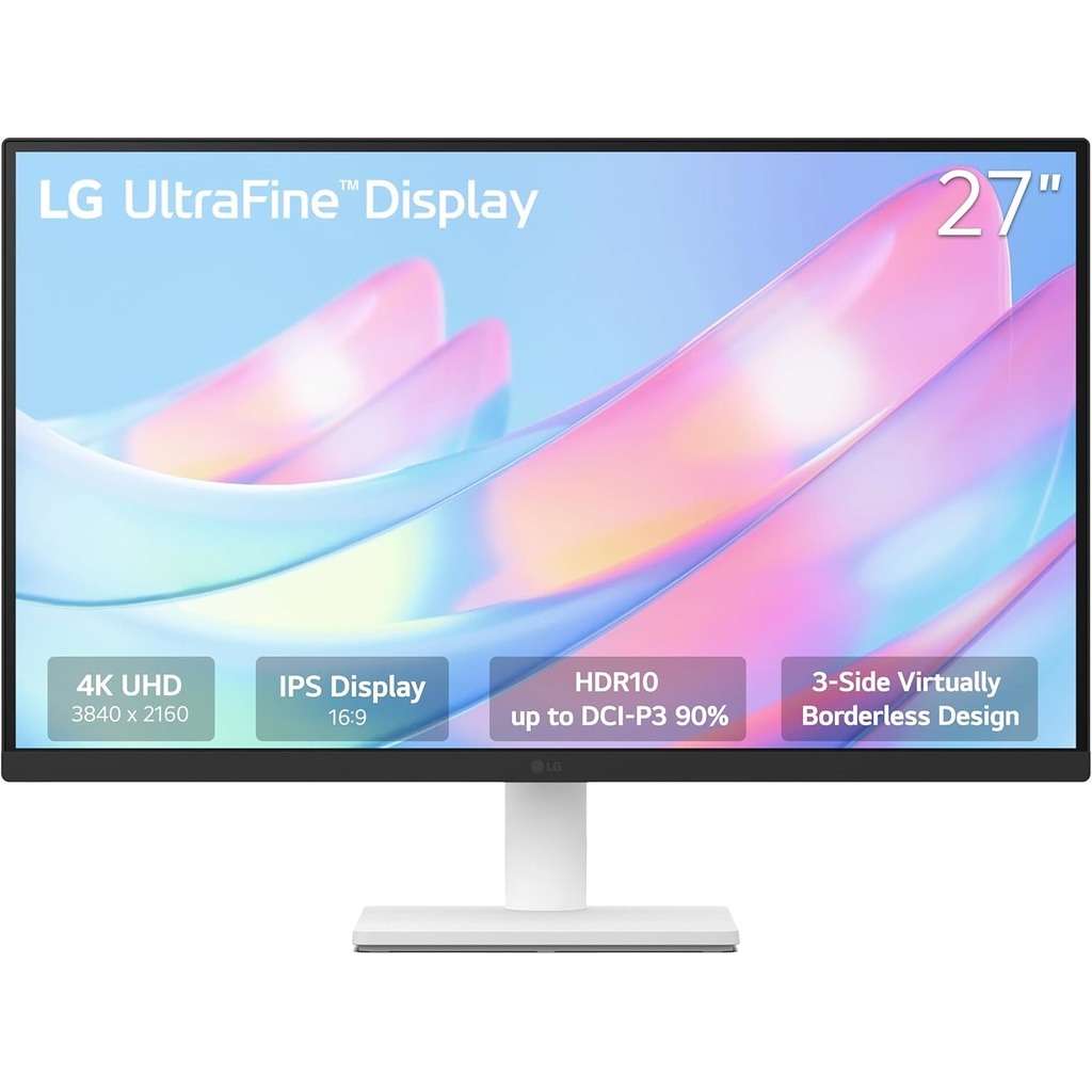 LG 27" 4K UltraFine MonitorIPS, 3840x2160, 5ms, 300cd60Hz, DP, 2xHDMI, Tilt, VESA