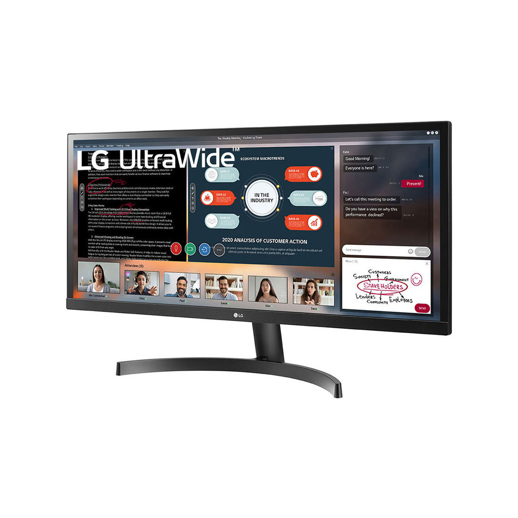 LG 29" monitor 29WP60G-B29",IPS,2560x1080,1-5ms,75Hz,HDMI,DP,Type-c alt mode,