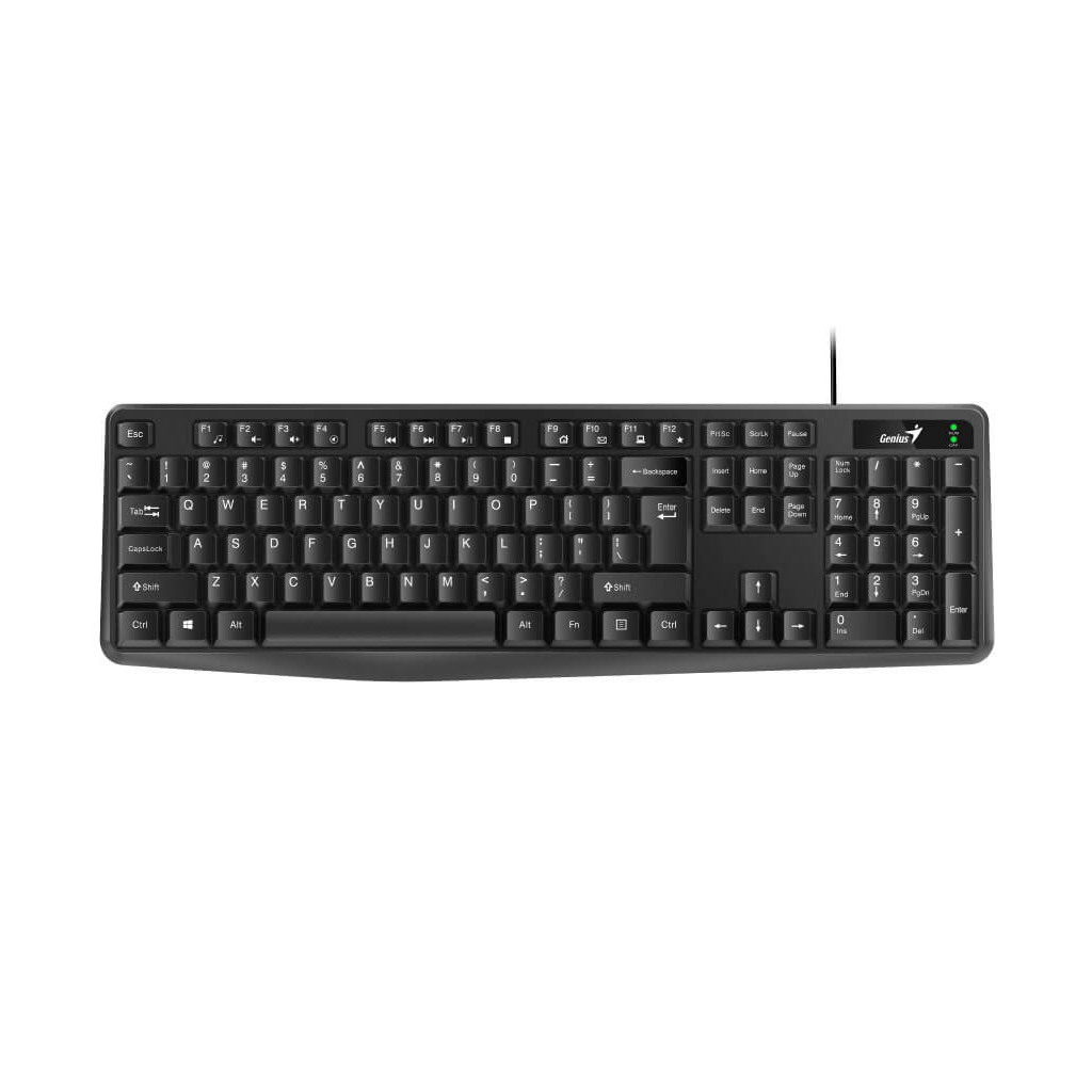 Genius žičana tastatura KB-117 , dužina kabla 1,4 m,crna boja, USB konektor, BiH layout