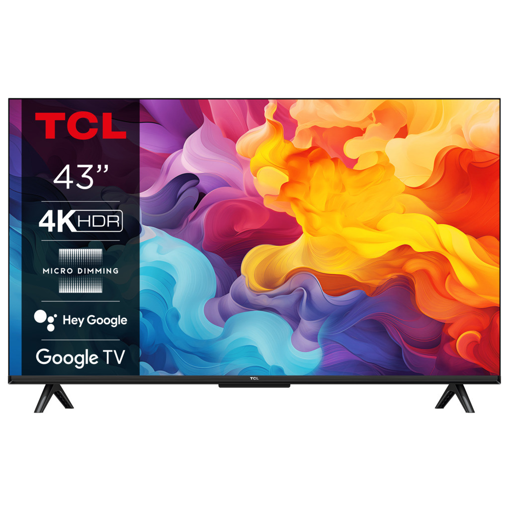 TCL 43"V6B 4K TV Google OSHDR10 and HDR HLG; HDMI 2.1;Game Master 2.0; Dolby Audio