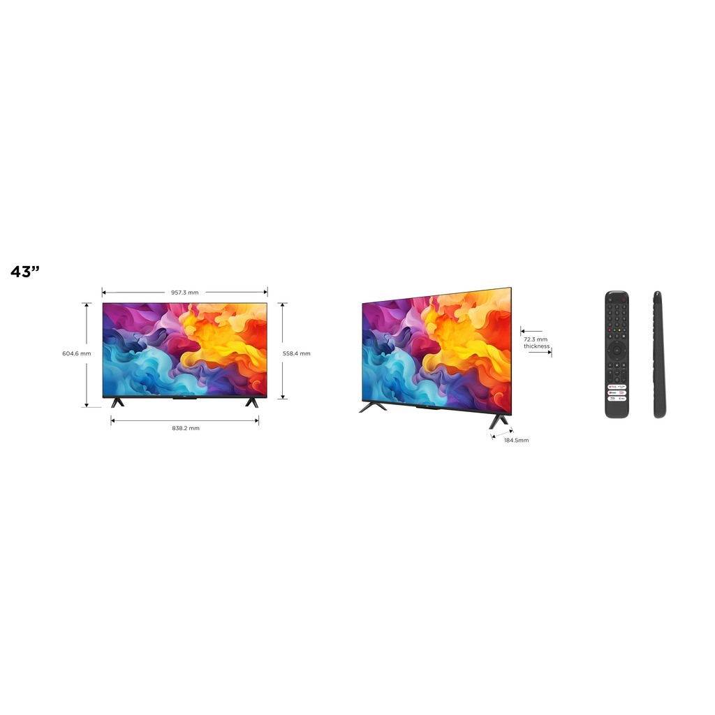 TCL 43"V6B 4K TV Google OSHDR10 and HDR HLG; HDMI 2.1;Game Master 2.0; Dolby Audio - Image 2