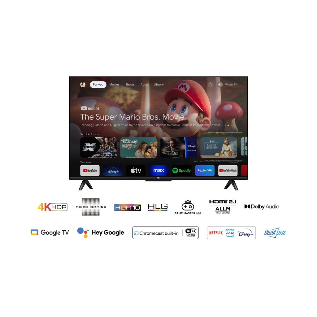 TCL 43"V6B 4K TV Google OSHDR10 and HDR HLG; HDMI 2.1;Game Master 2.0; Dolby Audio - Image 3