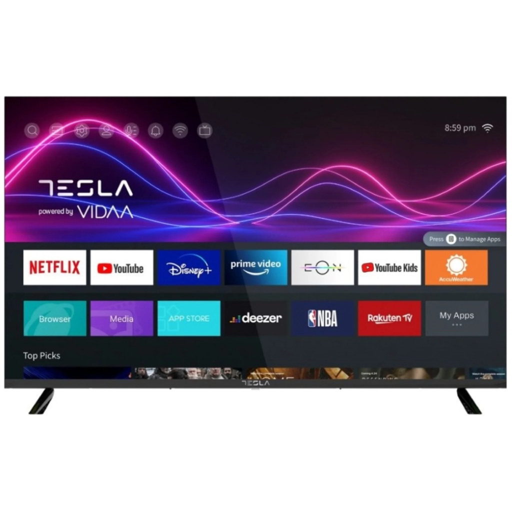 TESLA TV 55M345BUS  AKCIJA VIDAA OS;EON; HDMIx3;USBX2;CI+;Hotel Mode