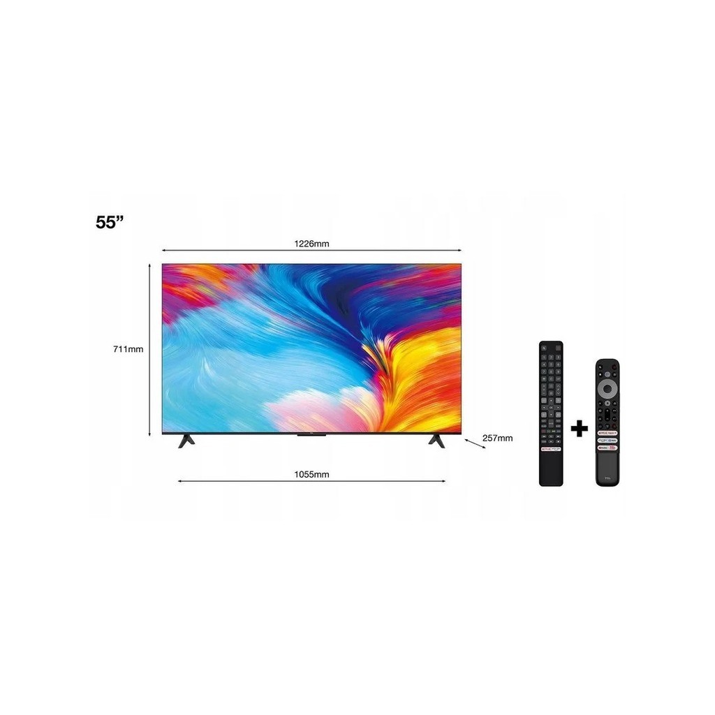 TCL 55"P631 4K Google TV;HDR 10; HDMI 2.1 - Game MasterDolbi Audio; Google Assistant;