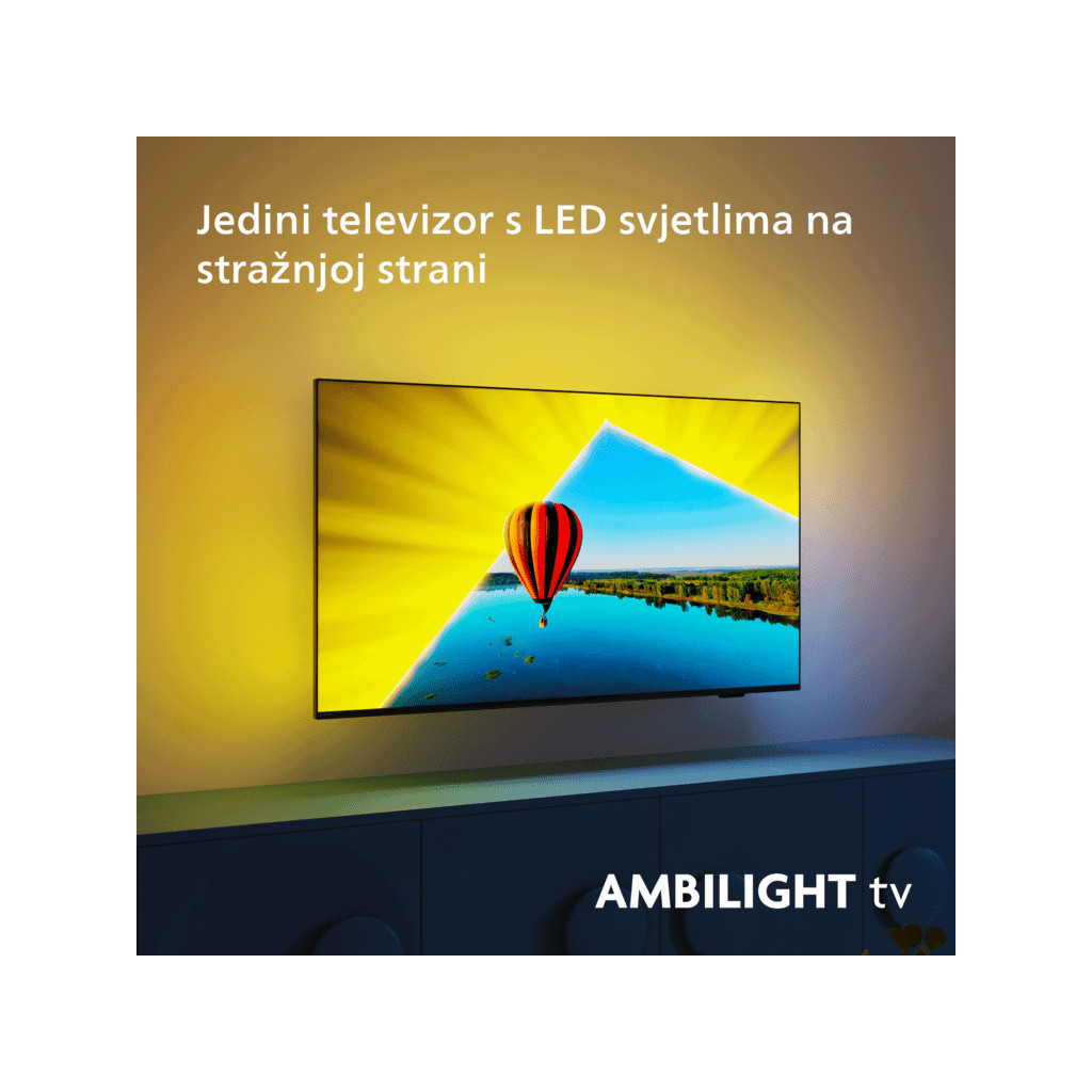 Philips 55"PUS8079 4K Titan OSAmbilight s 3 strane; HDMI 2.1Pixel Precise Ultra HD; Dolby Atmos