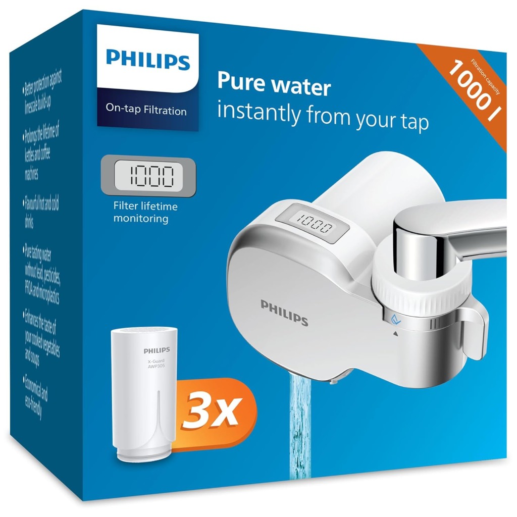 PHILIPS Filter za slavinu AWP3705P1/10 - Uklanja 99% bakterija, olova i klorida, 3 nivoa filtracije