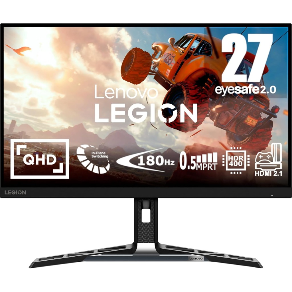 Lenovo Legion R27qe Gaming Monitor 27" IPS 16:9 2560 x 1440 QHD 180 Hz 0.5 - Impresivna brzina osvježavanja, QHD rezolucija, IPS panel