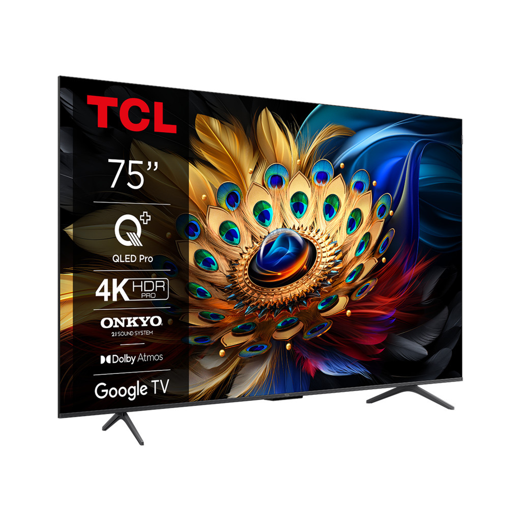 TCL 75"C655 4K QLED TVGoogle TV; QLED pro; 144HZMotion clarity pro; HDMI 2.1; 2.1 ONKYO