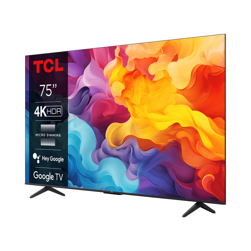 TCL 75"V6B 4K HDR TV Google OSHDR10 and HDR HLG; HDMI 2.1;Game Master 2.0; Dolby Audio