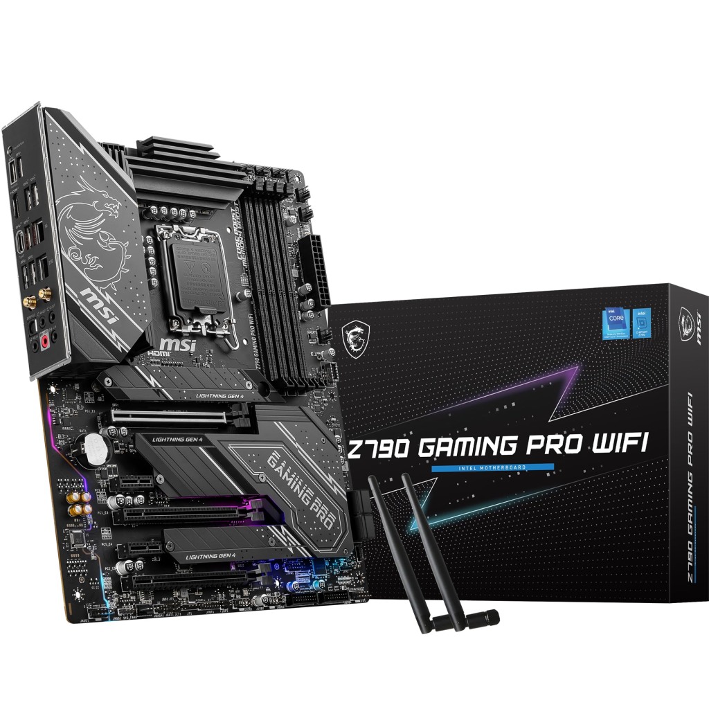 MSI Z790 GAMING PRO WIFI Matična Ploča ATX - Podržava Intel Core 12/13/14. Gen Procesore LGA, PCIe 5.0, Wi-Fi 6E, DDR5 - Image 2