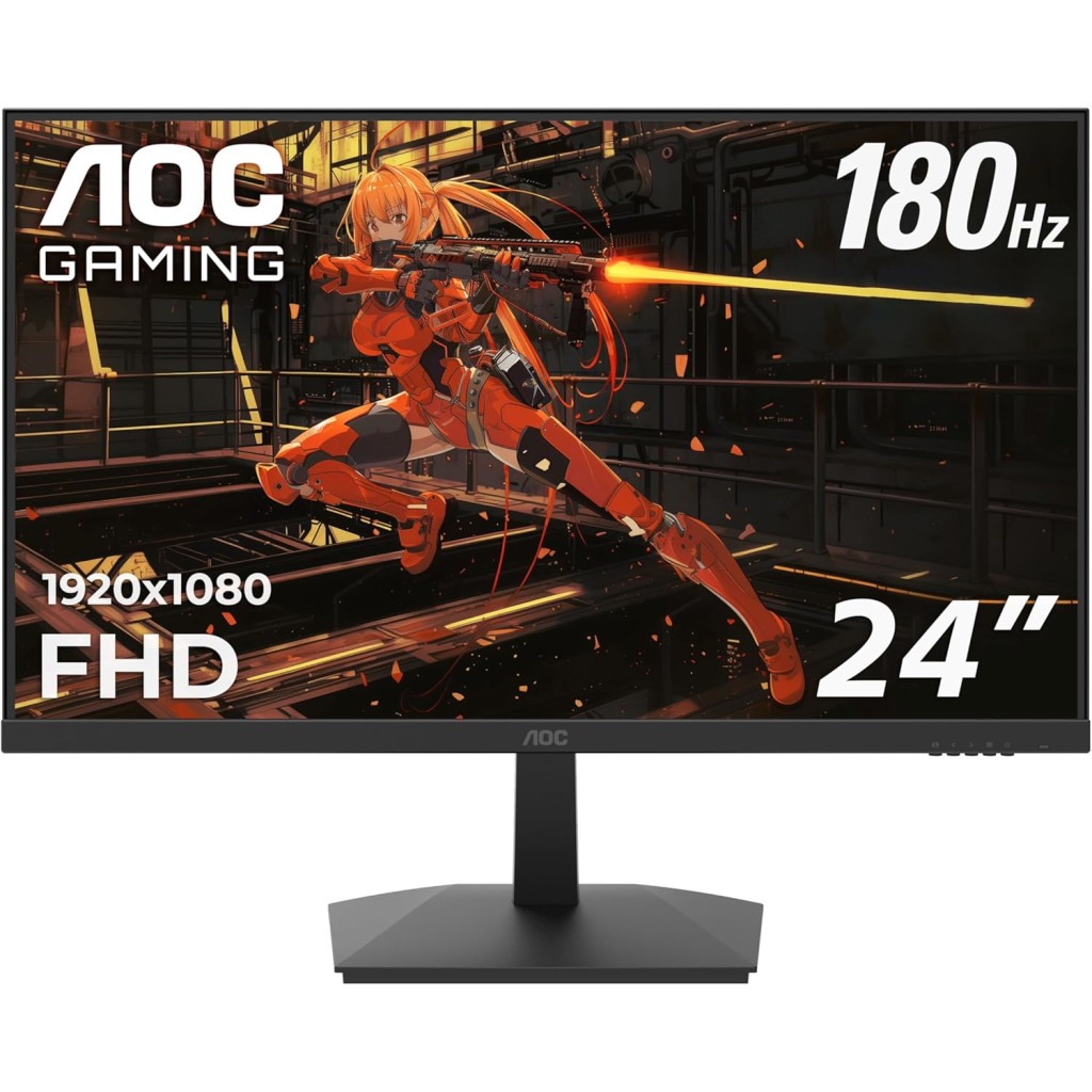 AOC 24G15N2 Gaming Monitor 23.8" VA, 180Hz, 1ms, Full HD, Adaptive Sync, Frameless, HDMI, DP